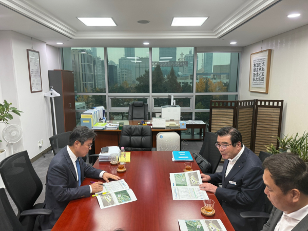 김동일 보령시장 국회 재방문(안도걸 의원 만남)