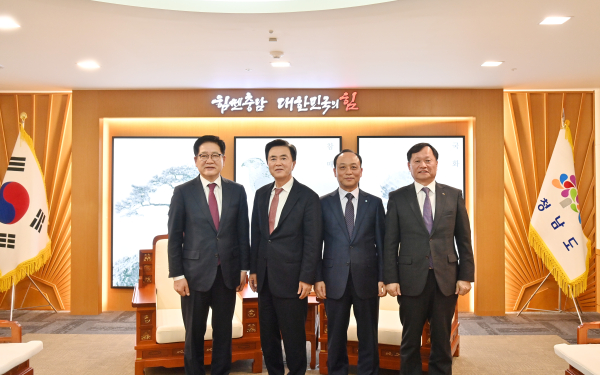 김태흠 충남지사가 발전3사 사장들을 접견했다