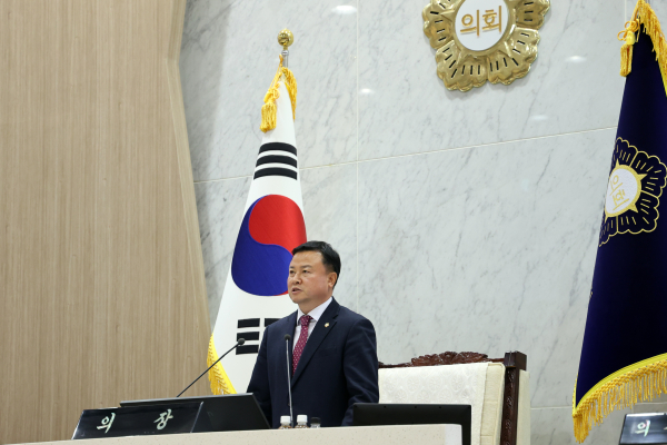 당진시의회, 제115회 제2차 정례회 개회식 모습