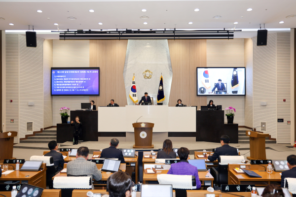 당진시의회, 제115회 제2차 정례회 개회식 모습