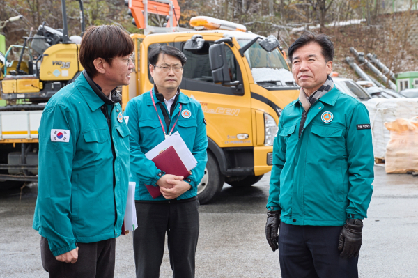 조일교 아산시장 권한대행, 대설.한파 대비 현장방문