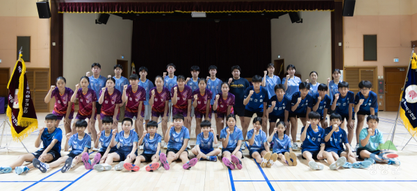 정산탁구부 단체사진