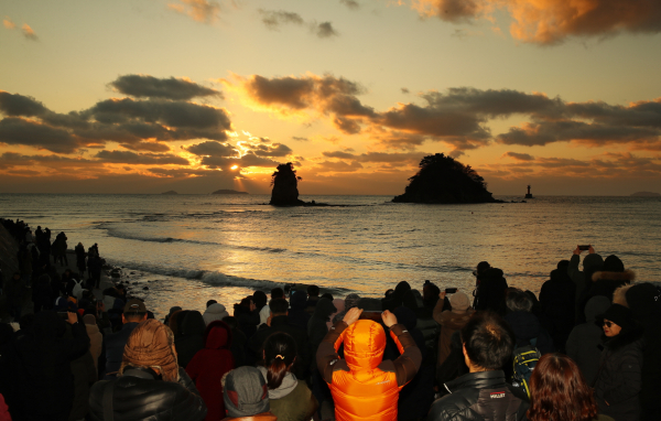 행사가 열리는 꽃지 해수욕장 모습.