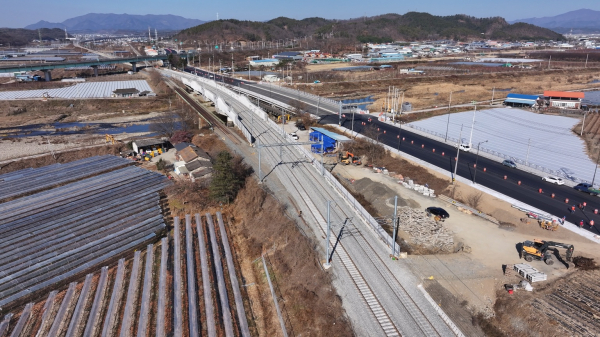 고현천교 현장 전경