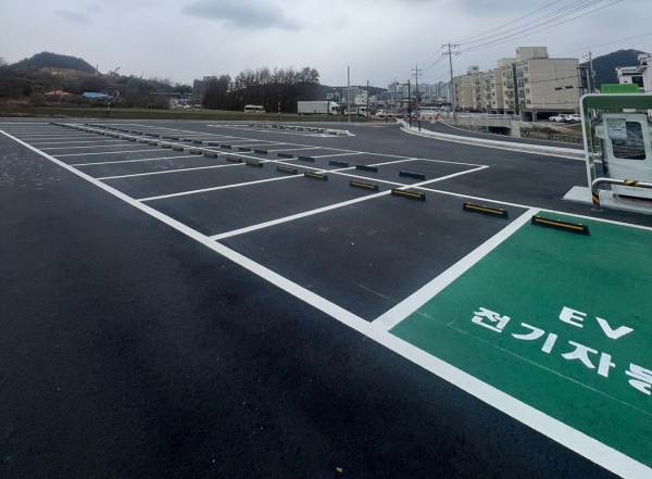 예산상설시장 공용주차장 전경