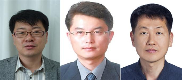 5급 승진자. 왼쪽부터 김주봉, 황희우, 서현철