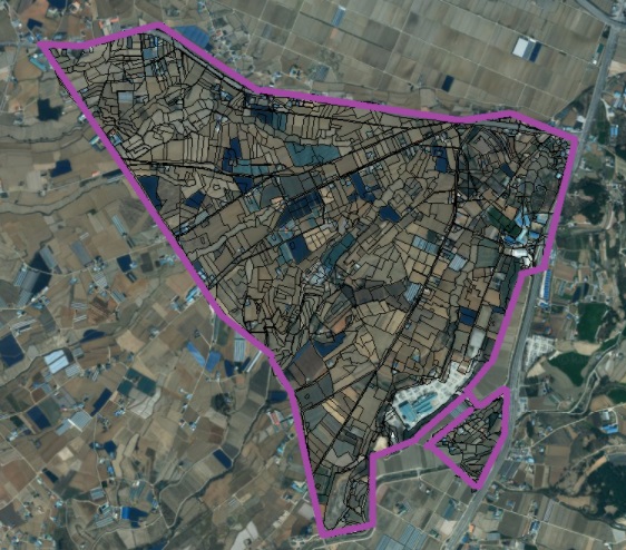 2025년 지적 재조사 사업지구인 고북신상1지구