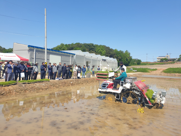 드문모 심기 시연회 사진