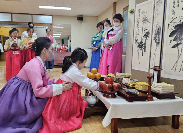 지난해 설맞이 가족과 함께하는 세대공감 예절 체험 운영 모습