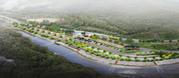 부여 수리바위 캠핑정원 조감도