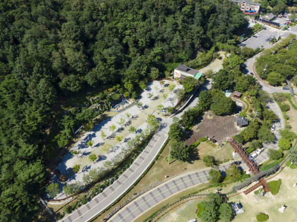 예산군 예당관광지 국민여가캠핑장 전경