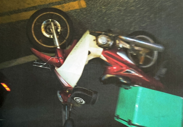 보험 사기에 이용된 오토바이