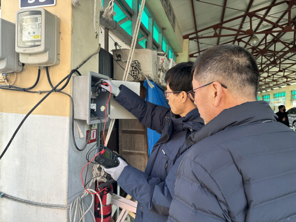 전통시장 안전점검 모습