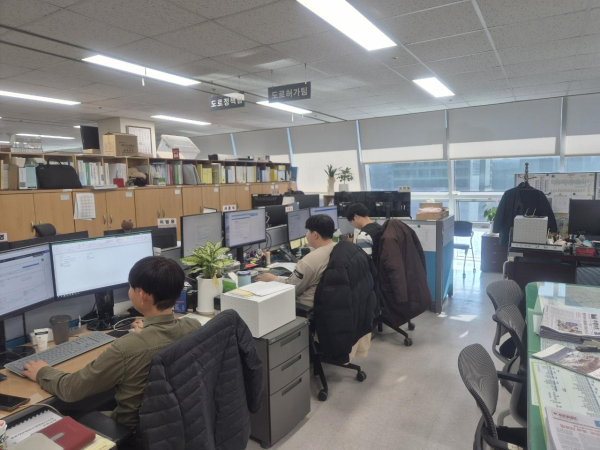 도로허가팀 신설 사무실 내부