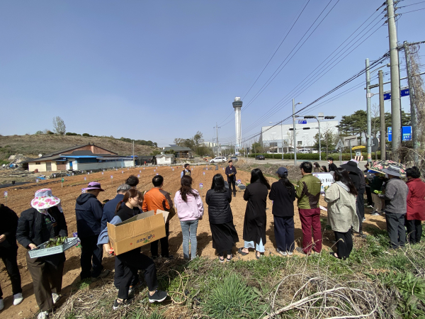 지난 2024 시민참여형 주말농장 조성 모습