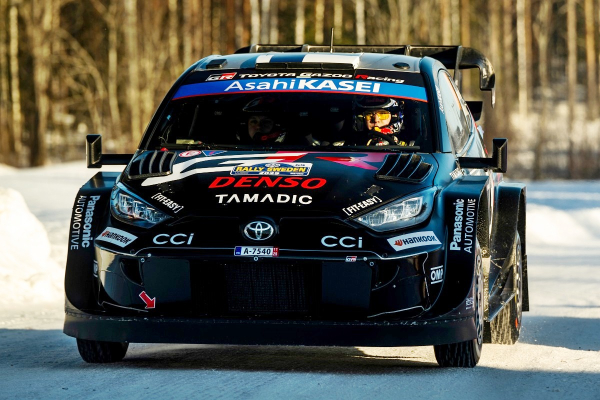 한국타이어 후원 2025 WRC 대회 2라운드 스웨덴 랠리 경기 장면