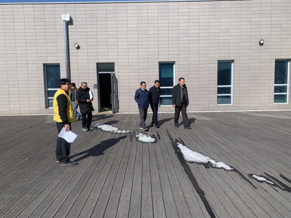 예산1100년기념관 시설물 점검 모습