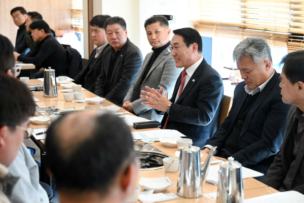 지역건설산업 활성화를 위한 간담회(이용록 홍성군수)