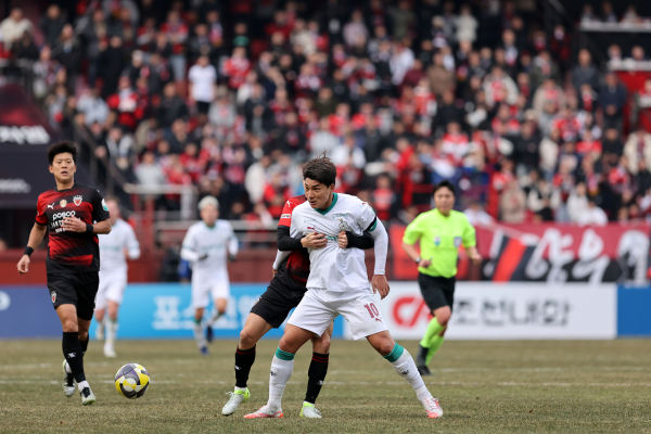 주민규 선수 경기 모습