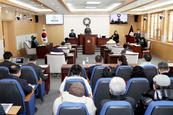 20일, 제309회 태안군의회 임시회 모습