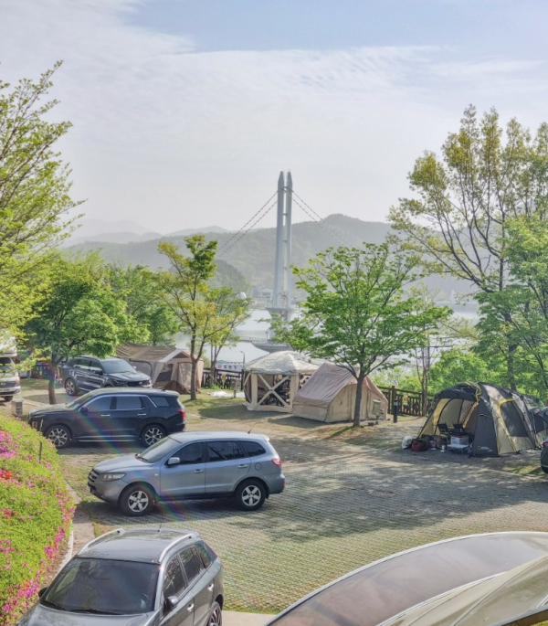 당관광지 국민여가캠핑장 모습
