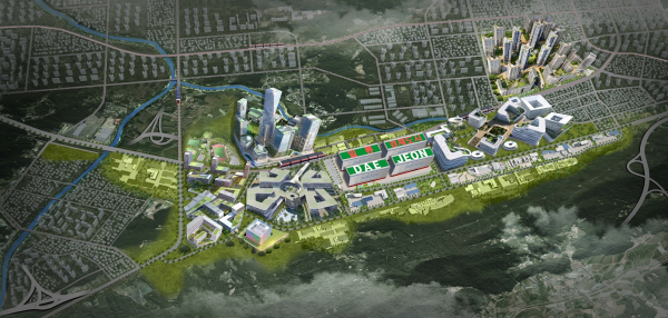 대전 나노반도체 국가산업단지 후보지 조감도