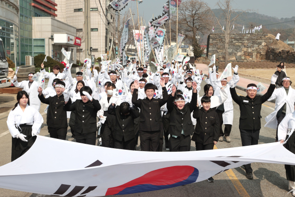 제18회 면천공립보통학교 3.10학생독립만세운동 재현행사 모습