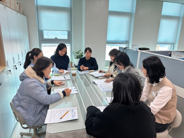 상반기 유아안전체험교육 수업 나눔 진행 모습