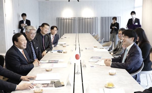최민호 시장 나라현 야마시타 마코토 지사 면담