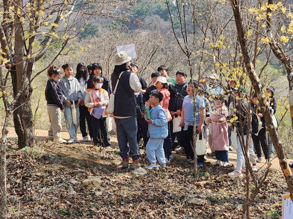 2025년 ‘사계절 숲속 학교’를 진행하는 모습.