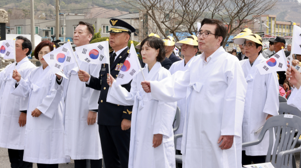 주렴산 3.1 만세운동 106주년 추모 기념식 모습