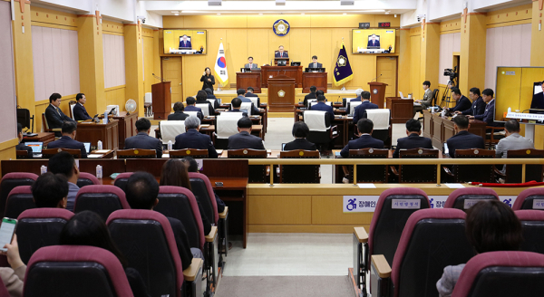 서산시의회, 제304회 임시회 폐회식 모습