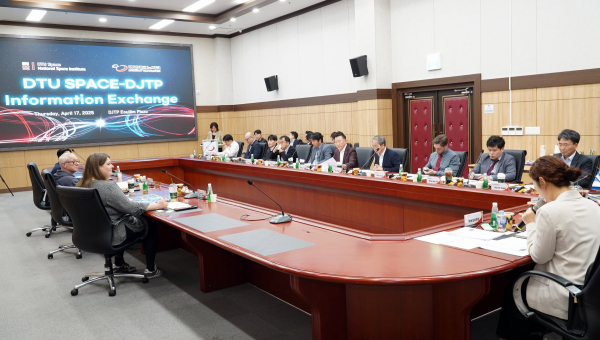 덴마크 DTU SPACE-대전TP 정보교류회 개최 모습