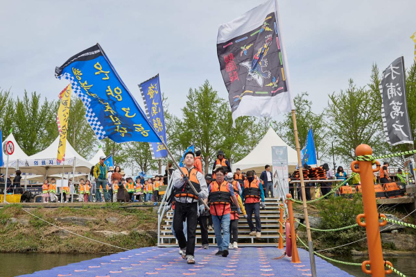 제2회 충무공 이순신장군배 전국 노젓기 대회 행사 모습