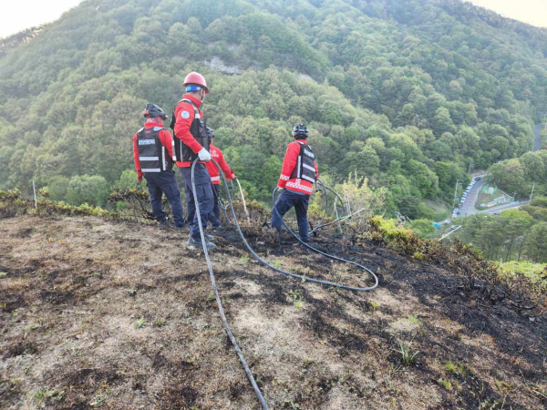 산불예방활동 모습