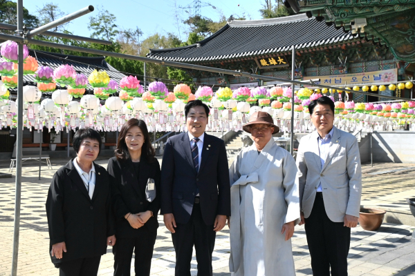 대덕구의회, 부처님 오신날 기념 죽림정사 방문 모습
