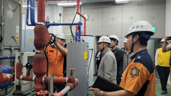 예산군청소년수련관 합동점검 모습