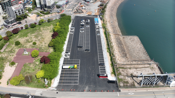 9일부터 무료 개방되는 삼길포 임시 공영주차장