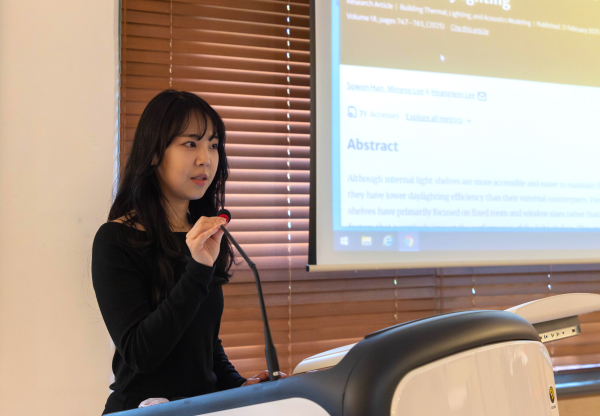 한소원 학생의 상명대 천안캠퍼스에서의 모습