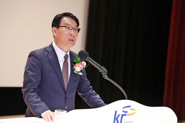 제12대 김인중 신임 사장 취임식 모습