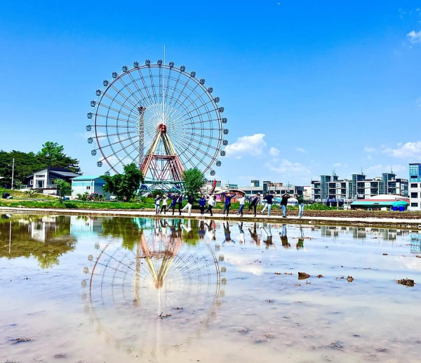 삽교호 대관람차 모습