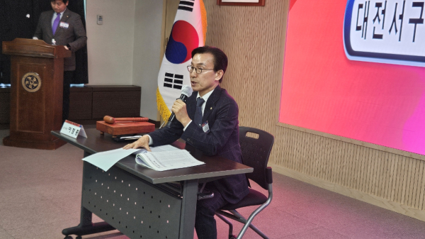 이창종 민주평통 대전서구협의회장 발언 장면