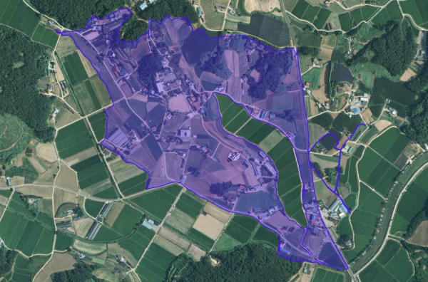 대기지구 지적재조사 사업 현황도.