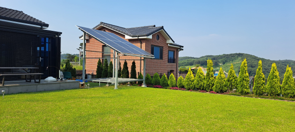주택 태양광 설치 사진