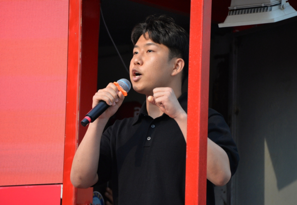 세종시 21세 청년 황준민 씨 김문수 후보 지지연설