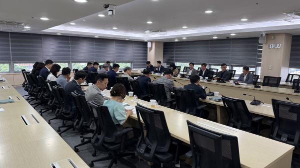 2026년 정부예산 확보 추진상황보고회 개최 모습