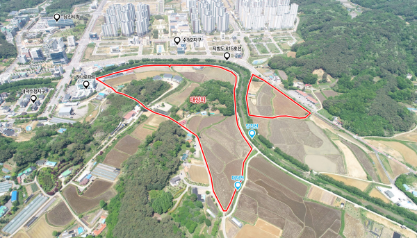 당진호수공원 위치도