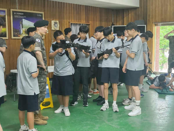 호국보훈의 달 '진로·직업 체험의 날’ 진행 모습