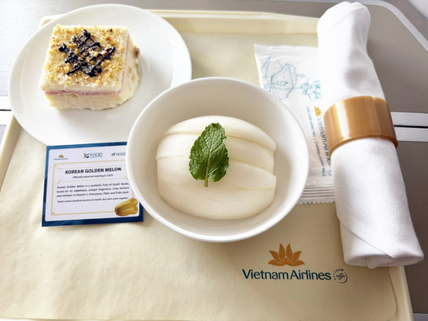 베트남항공 기내식 제공 참외