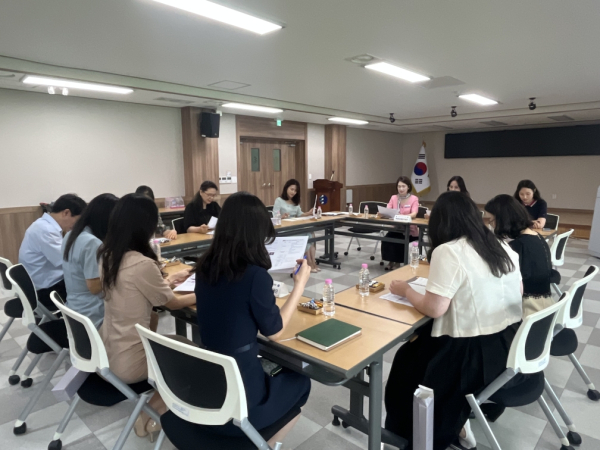 지난 24일, Care-Full 학생맞춤통합지원 체계 내실화 및 학생지원을 위한 동부 학생맞춤통합지원단 협의회 개최 모습